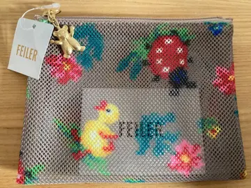 페이러 메쉬 파우치 S 베이지