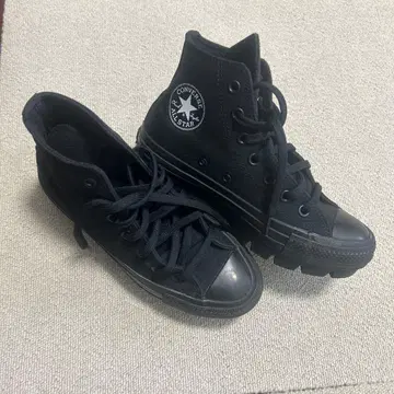 CONVERSE ALL STAR 블랙 하이컷 스니커즈