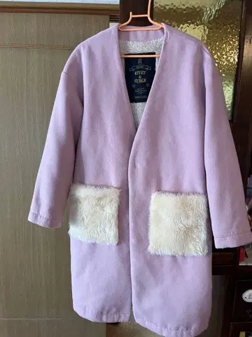 리벳앤서지 RIVET&SURGE 롱 코트 핑크 F 사이즈