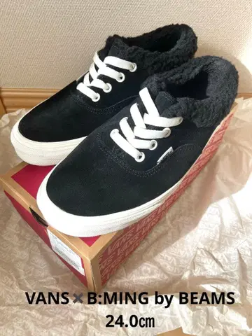 새상품급 VANS B:MING by BEAMS 퍼 스니커즈 24.0cm