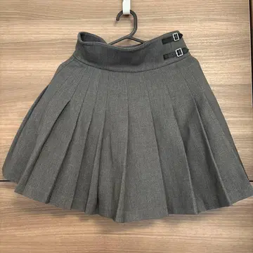 SNIDEL 그레이 플리츠 스커트 사이즈 1