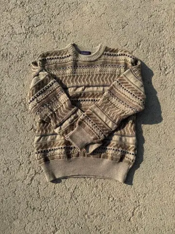 니트 스웨터 뜨개질 무늬 짧은 기장