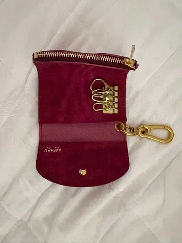 버건디 스웨이드 키케이스 AURAMU