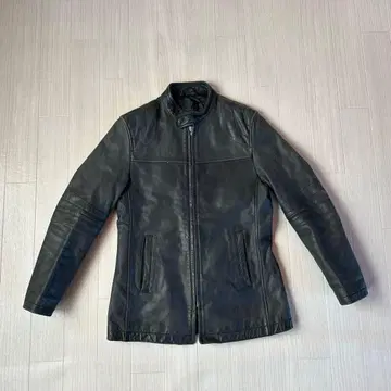 ABAHOUSE 블랙 가죽 자켓