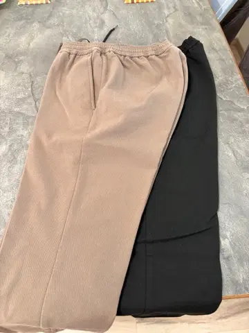 이지 팬츠 모카와 블랙 2세트