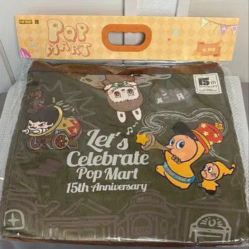 팝마트 LABUBU 15주년 기념 토트백 새상품