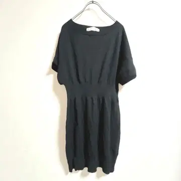 PRIDE 프라이드 니트 미니 원피스 튜닉 블랙 사이즈 38