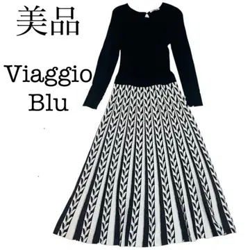 Viaggio Blu 니트 원피스 긴팔