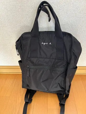 agnis b. 블랙 백팩