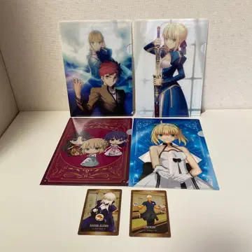 Fate stay night x 나카우 클리어 파일 키라 카드 세트