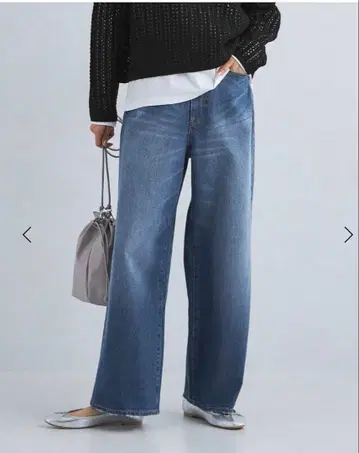 와이드 데님 팬츠 SHORT-36 사이즈