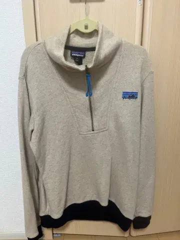 patagonia 베이지 하프 지퍼 플리스 자켓