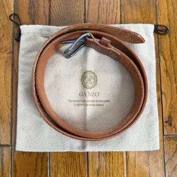 GANZO 간조 브라이들 가죽 벨트 (1장 제작) 헤이즐 L