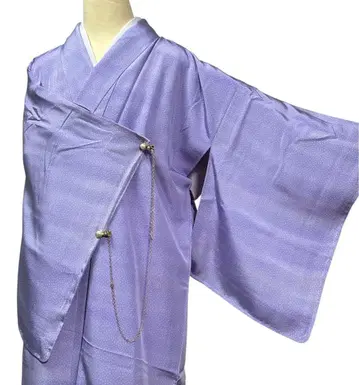 유40 기모노 코몬 순수 실크 시접 실 부착 새상품급