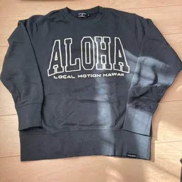 LOCAL MOTION Aloha 맨투맨 M 사이즈 다크 그레이