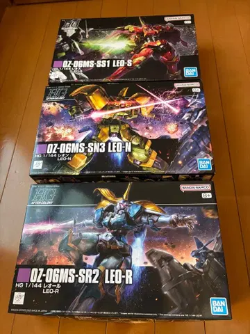 [미조립] 건담 프라모델 HG 1/144 레오스 레올 레온 3체 세트