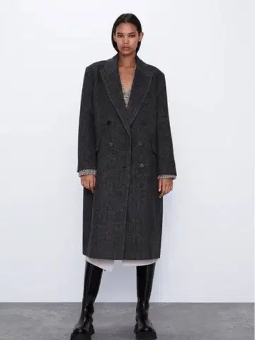 ZARA / 더블 체스터 코트