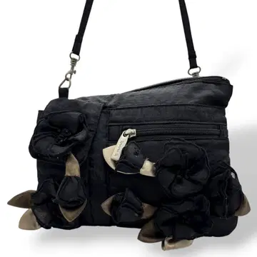 로베르타 G 로베르타 숄더백 나일론 꽃 블랙 364