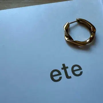 [ 한쪽만 ] Ete 허그 귀걸이 트위스트