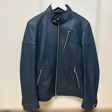 라틀 트랩 네이비 가죽 라이더 자켓 L 사이즈