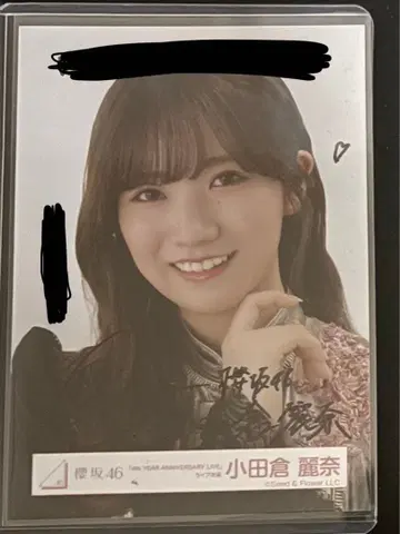 오다쿠라 레이나 사인 포함 사진 4th ANNIVERSARY