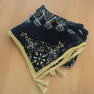 마니프리 대형 스톨 린넨 면 실크