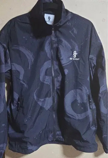 8gshoot CALLIGRAPHY PATTERN NYLON JACKET