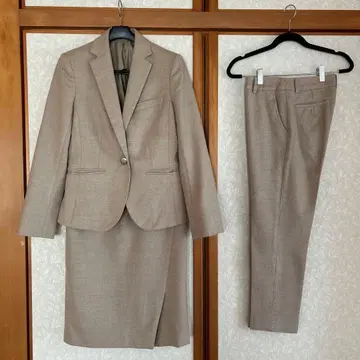 [ 겨울 사양 ] 베이지 수트 자켓과 팬츠 세트