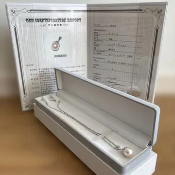 진주 펜던트 목걸이 감정서 포함
