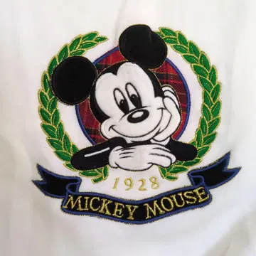 MICKEY UNLIMITED 미키 자수 맨투맨 M