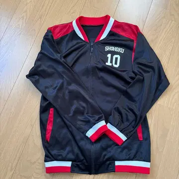 SHOHOKU 집업 자켓 하나미치 10번 블랙 레드
