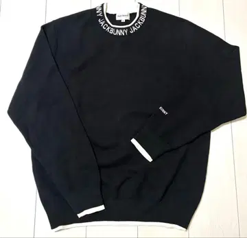 [ 새상품급 ] JACK BUNNY 블랙 크루넥 스웨터