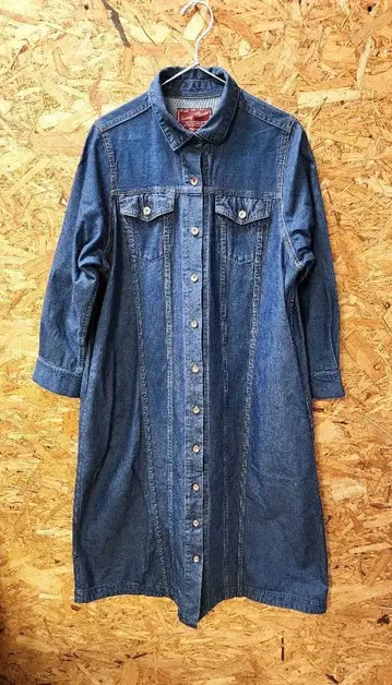 써니클라우드 데님 셔츠 원피스