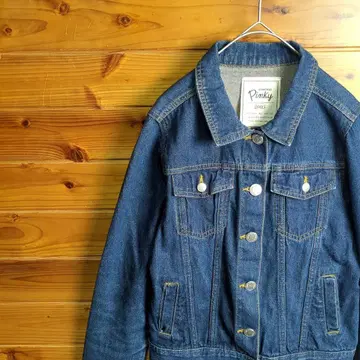 데님 자켓 G 데님 자켓 데님 크롭 기장 M Y2K 구제 의류