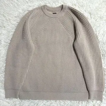 바토너 BATONER 시그니처 크루넥 니트 아이보리 M