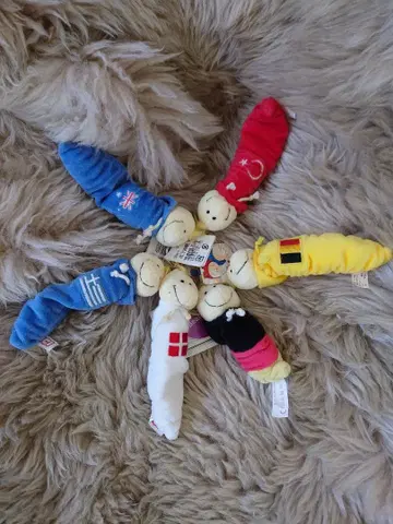 NICI 애벌레 키링 6개 세트