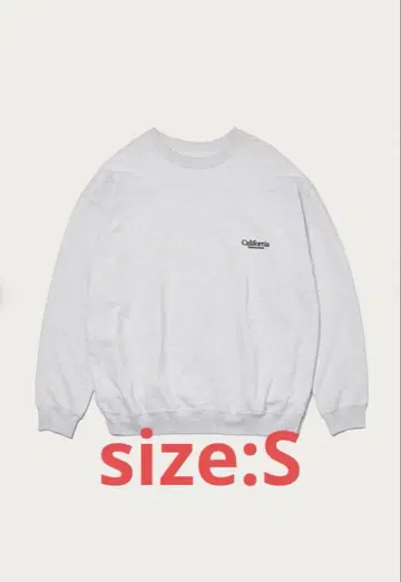 CGS. 오가닉 맨투맨 크루넥 라이트 그레이 size:S