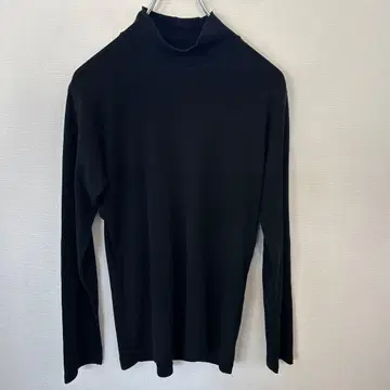 와이즈 Y's 블랙 터틀넥 티셔츠