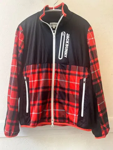 잭 버니 체크 무늬 방풍 자켓 여성용 사이즈 1