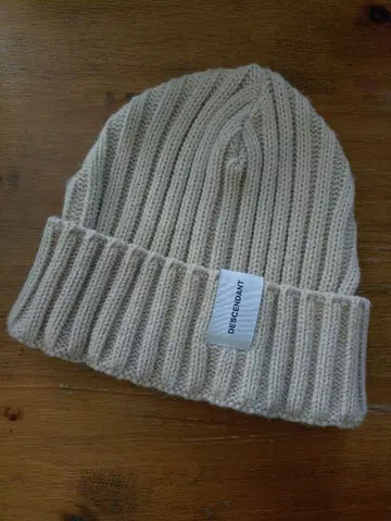 DESCENDANT 니트 모자 베이지