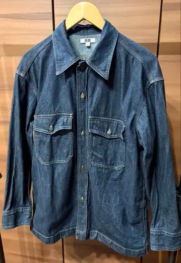 uniqlo u 오버 사이즈 데님 셔츠
