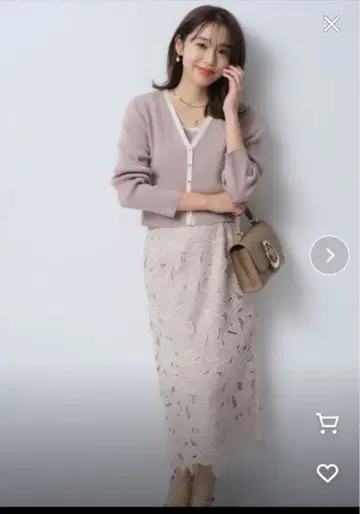 JUSGLITTY 케미컬 레이스 타이트 스커트 사이즈 0