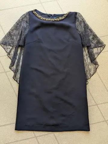 GRACE CONTINENTAL 네이비 드레스