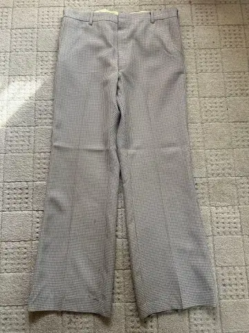 70 플레어 슬랙스 체크 브라운 scovill