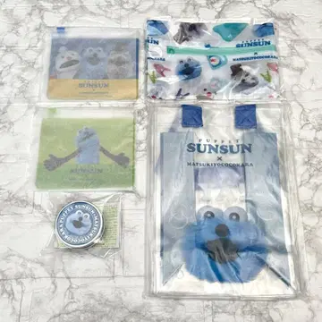 마츠키요 한정판 퍼펫 스순순 콜라보 파우치 B