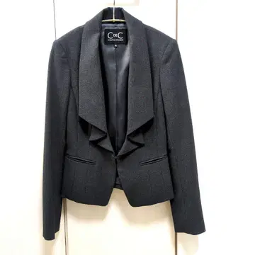 그레이 프론트 라펠 자켓 M 사이즈