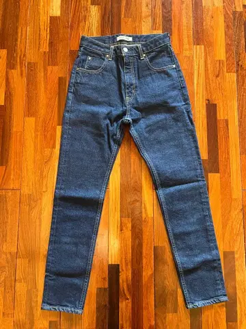 새상품급 BABYLONE 다크 블루 스키니 데님 일본제 XS