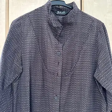 다크 브라운 셔츠 원피스 긴팔