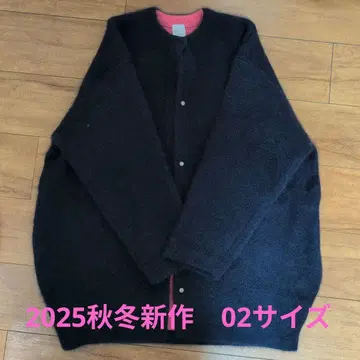 엘렌딕 라쿤 니트 가디건 네이비 핑크 사이즈 02