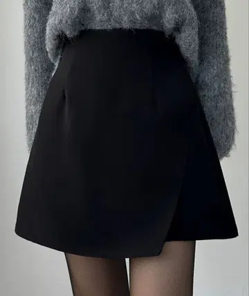 블랙 미니 스커트 XL